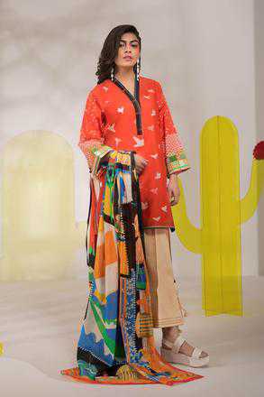 Sapphire Peachy Punch Summer Lawn Collection 2020 | Sapphire Lawn